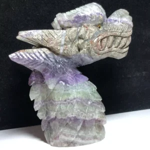 Crystal Dragon Quartz Specimen - Handcarved Healing Stone - 474g - Natural Quartz