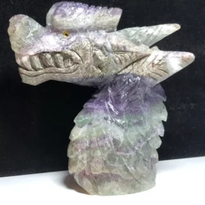 Crystal Dragon Quartz Specimen - Handcarved Healing Stone - 474g - Natural Quartz