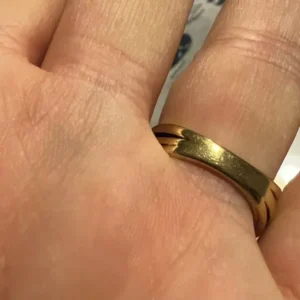 Faux Pearl Ring Size 9 Gold Tone Bezel Fashion Jewelry