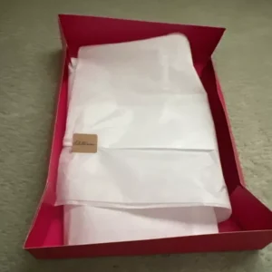 Gift Box Rosy Red 14.75 x 11.5 x 2.5 inches Cardboard with Tissue