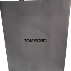 Gift Shopping Bag - Gray Paper with Silver Lettering - 10x8.5x4.75 EMPTY