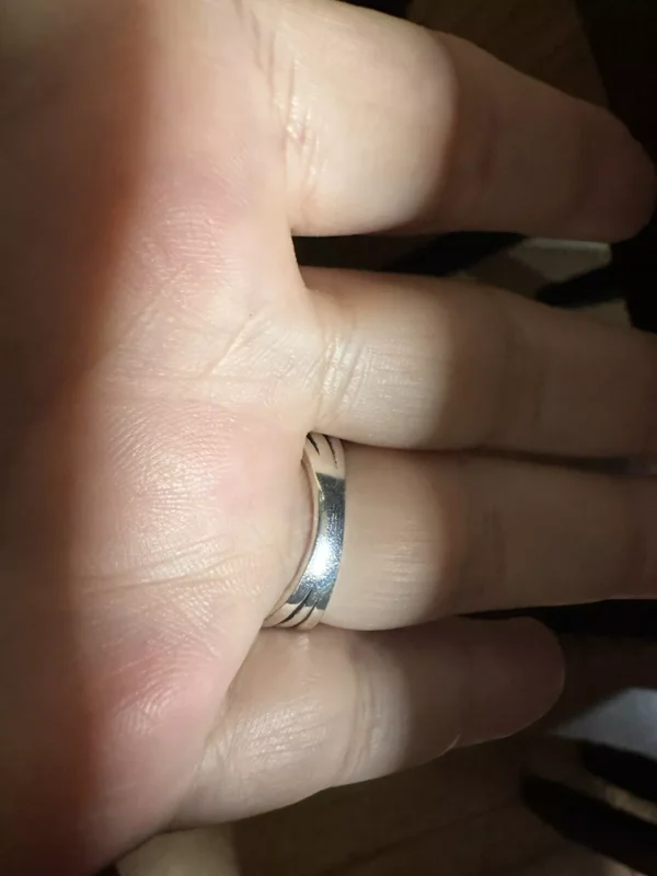 Pearl Ring Size 10, Silver-Gold Two Tone, Bezel Setting, Boho Style