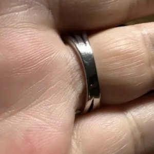 Pearl Ring Size 9 Silver Tone Bezel Boho Style Fashion Jewelry