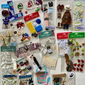 Scrapbooking Sticker - Dimensional Embellishment - Multi-Color Craft Stickers