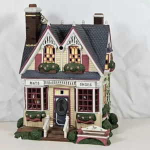Verna Mae's Boutique Gift Set Boxed - New England Village Collectible - Multicolor Ceramic