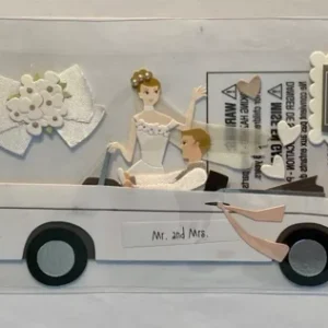 Wedding & Engagement Scrapbooking Sticker - Rare Multi-Color Dimensional Wedding Scrapbook